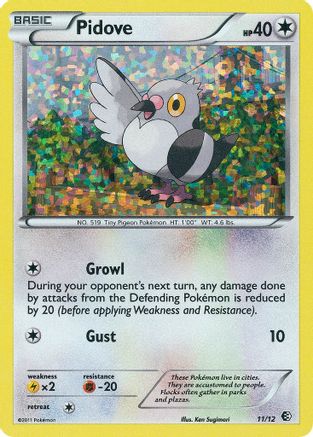 Image of Pidove 011/12  - Holofoil McDonalds Promos 2011 - Promo