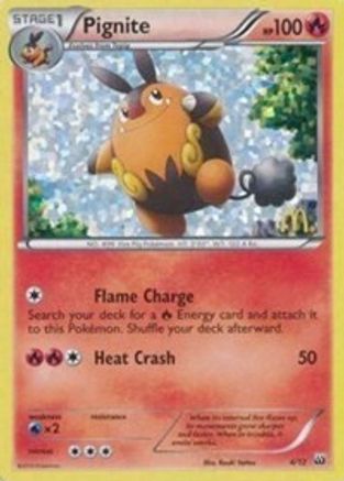 Image of Pignite 004/12  - Holofoil McDonalds Promos 2012 - Promo