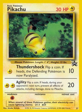 Image of Pikachu (27) 027/53  WoTC Promo - Promo