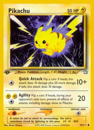 Image of Pikachu 070/111  - 1st Edition Neo Genesis - Common