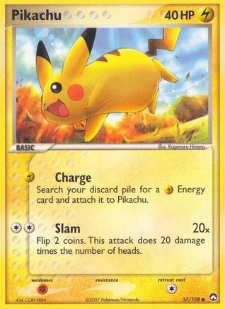 Image of Pikachu 057/108  Power Keepers - Common