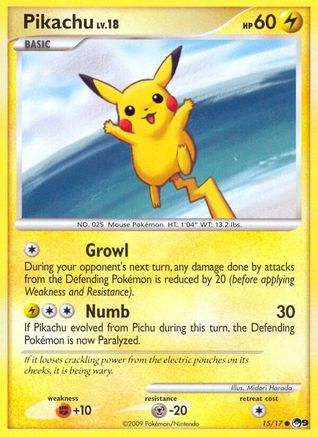 Image of Pikachu 015/017  POP Series 9 - Common