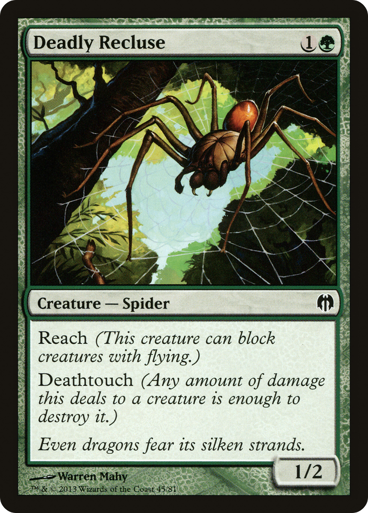 Image of Deadly Recluse (DDL-045) - Duel Decks: Heroes vs. Monsters