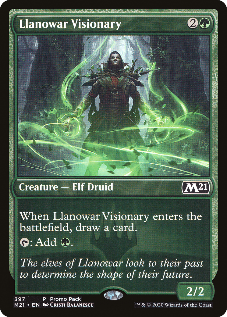 Image of Llanowar Visionary (PPM21-397) - Core Set 2021 Foil