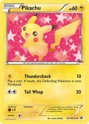 Image of Pikachu RC7/RC25  - Holofoil Legendary Treasures Radiant Collection - Uncommon
