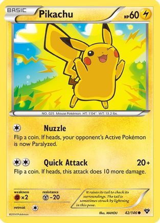 Image of Pikachu 042/146  XY Base Set - Common