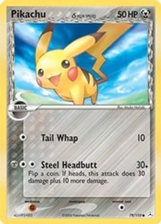 Image of Pikachu (Delta Species) 079/110  - Reverse Holofoil Holon Phantoms - Common