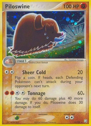 Image of Piloswine 013  - Holofoil Team Rocket Returns - Holo Rare