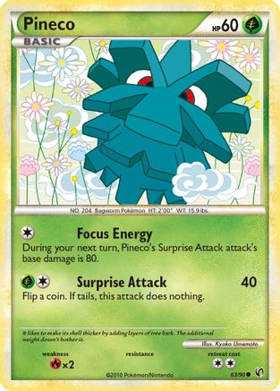 Image of Pineco (63) 063  - Reverse Holofoil Undaunted - Common