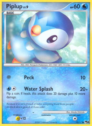 Image of Piplup 015/017  POP Series 6 - Common