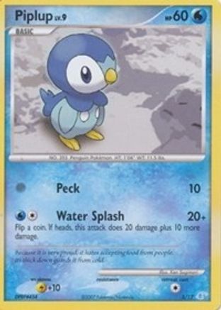 Image of Piplup 005  DP Trainer Kit Manaphy & Lucario - Common