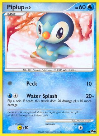 Image of Piplup 015  POP Series 8 - Common