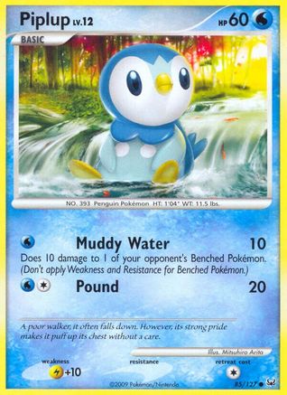 Image of Piplup 085/127  Platinum - Common