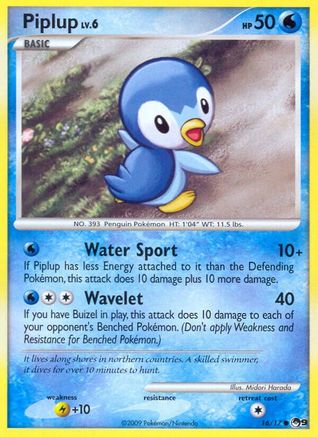 Image of Piplup 016/017  POP Series 9 - Common