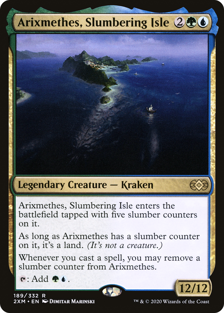 Image of Arixmethes, Slumbering Isle (2XM-189) - Double Masters Foil