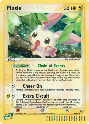 Image of Plusle 008  - Reverse Holofoil Dragon - Holo Rare