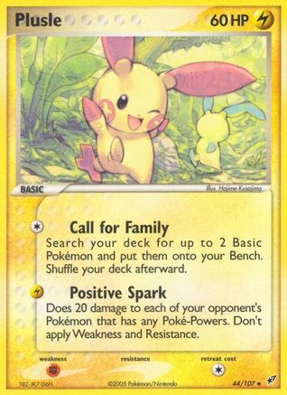 Image of Plusle 044  - Reverse Holofoil Deoxys - Uncommon