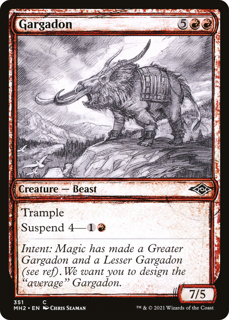 Image of Gargadon (MH2-351) - Modern Horizons 2: (Showcase) Foil