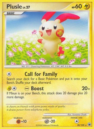 Image of Plusle 028  Majestic Dawn - Rare
