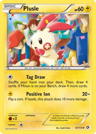 Image of Plusle 047/113  Legendary Treasures - Uncommon