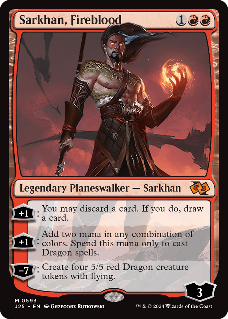 Image of Sarkhan, Fireblood (J25-593) - Foundations Jumpstart