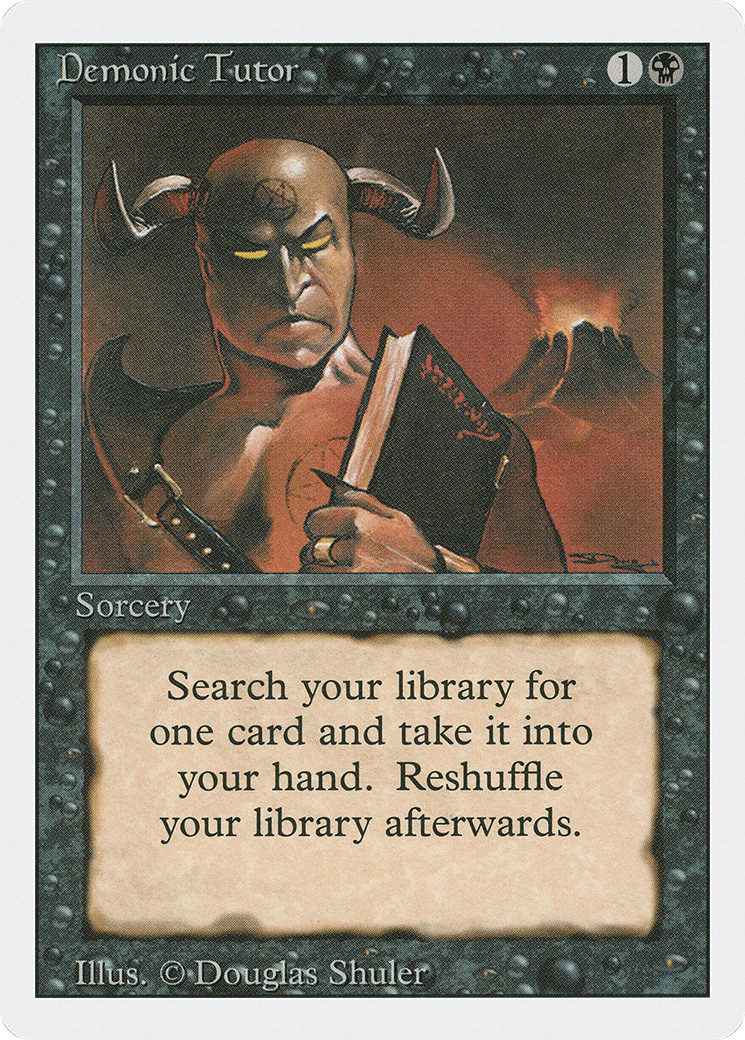 Image of Demonic Tutor (3ED-) - Revised Edition