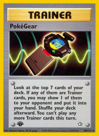 Image of PokeGear 088/111  - Unlimited Neo Genesis - Rare