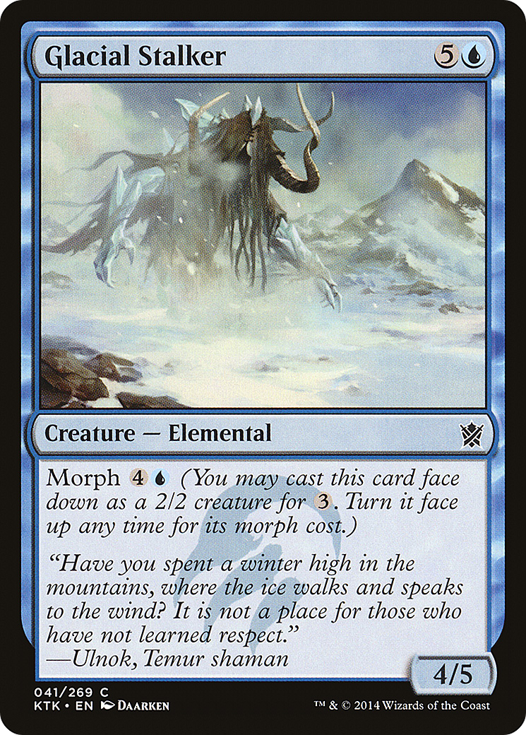 Image of Glacial Stalker (KTK-041) - Khans of Tarkir Foil