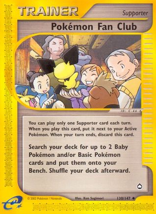 Image of Pokemon Fan Club 130/147  Aquapolis - Uncommon
