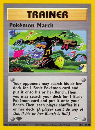 Image of Pokemon March 102/111  - Unlimited Neo Genesis - Common