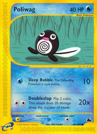 Image of Poliwag 087  - Reverse Holofoil Skyridge - Common