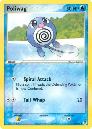 Image of Poliwag 075/112  - Reverse Holofoil FireRed & LeafGreen - Common
