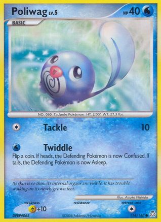 Image of Poliwag 114  - Reverse Holofoil Legends Awakened - Common