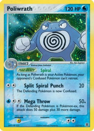 Image of Poliwrath 011  - Reverse Holofoil FireRed & LeafGreen - Holo Rare