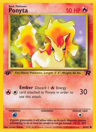 Image of Ponyta 064/82  - Unlimited Team Rocket - Common