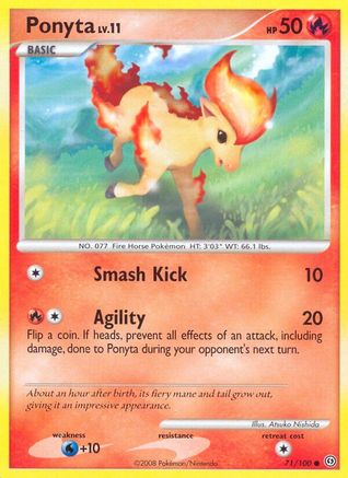 Image of Ponyta 071  Stormfront - Common