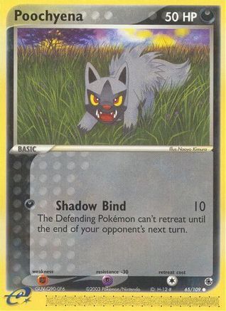 Image of Poochyena 065/109  - Reverse Holofoil Ruby and Sapphire - Common