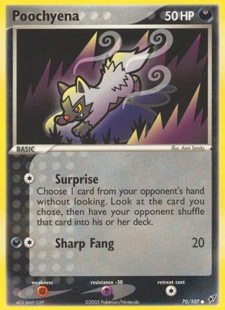 Image of Poochyena 070/107  Deoxys - Common