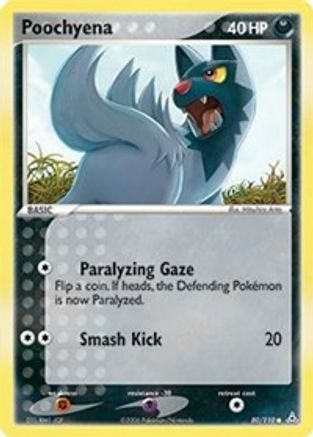 Image of Poochyena 080/110  - Reverse Holofoil Holon Phantoms - Common