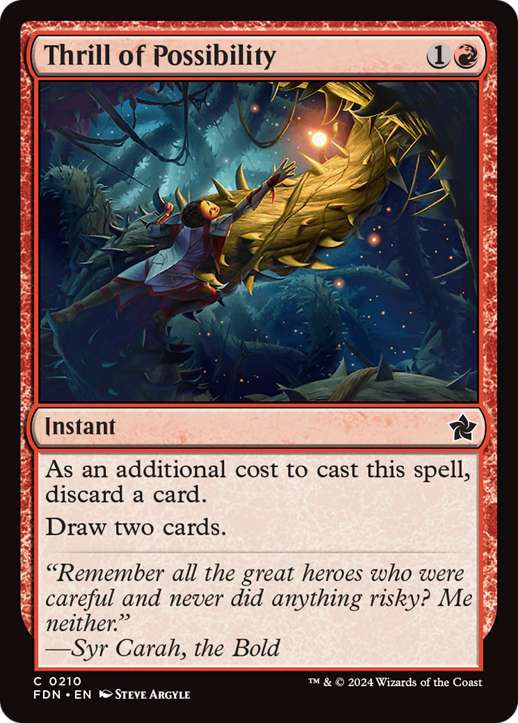 Image of Thrill of Possibility (FDN-210) - Foundations Foil