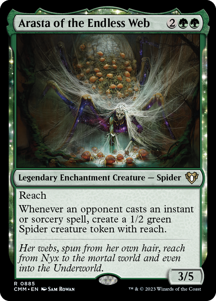Image of Arasta of the Endless Web (CMM-885) - Commander Masters: (enchantment)