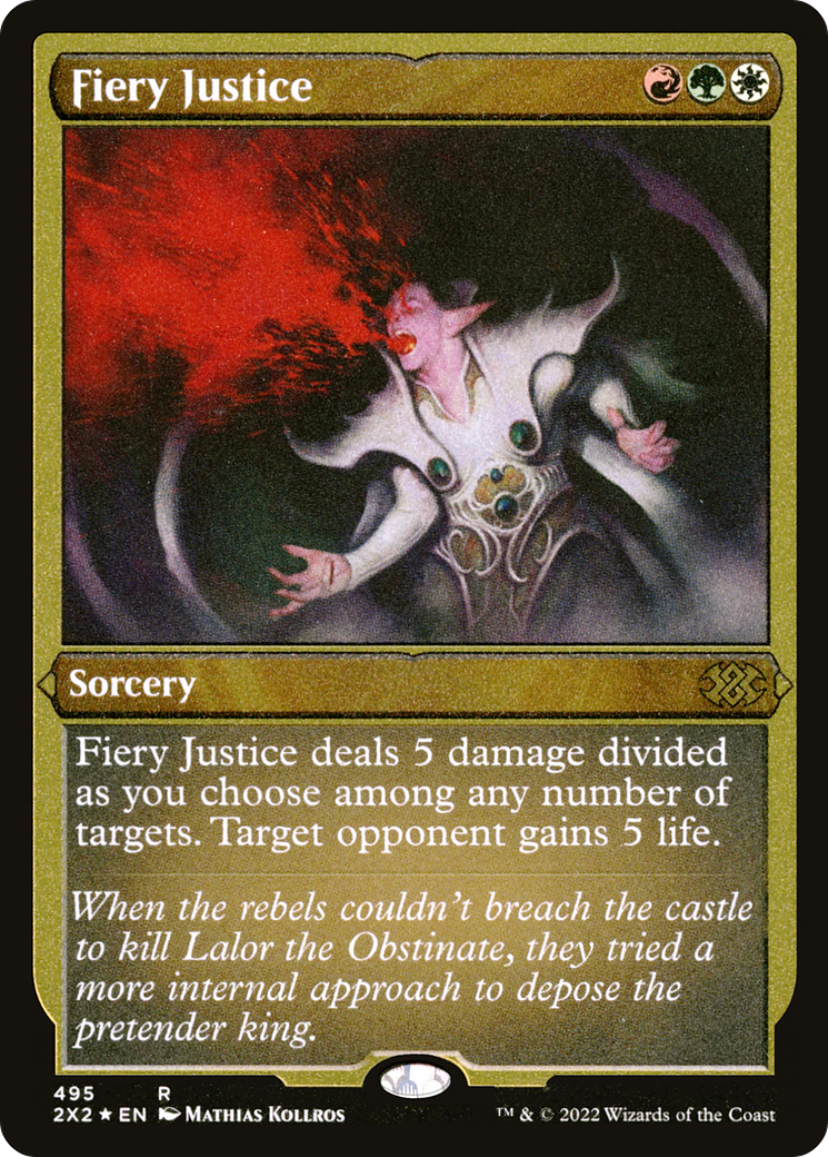 Image of Fiery Justice (2X2-495) - Double Masters 2022 Foil