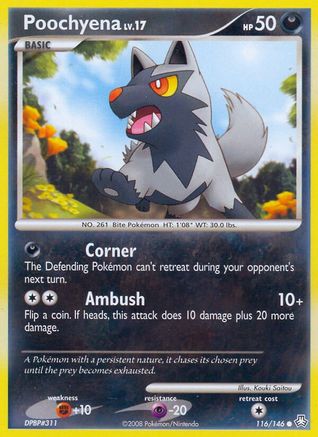 Image of Poochyena 116  - Reverse Holofoil Legends Awakened - Common