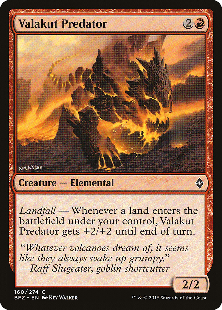 Image of Valakut Predator (BFZ-160) - Battle for Zendikar