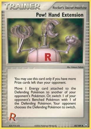 Image of Pow! Hand Extension 085  - Reverse Holofoil Team Rocket Returns - Uncommon