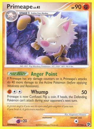 Image of Primeape 027  - Reverse Holofoil Great Encounters - Rare