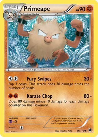 Image of Primeape 060  Plasma Freeze - Common