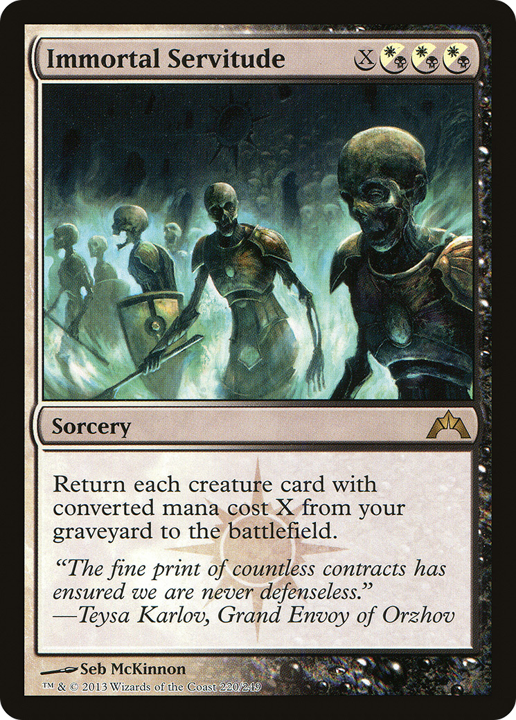 Image of Immortal Servitude (GTC-220) - Gatecrash