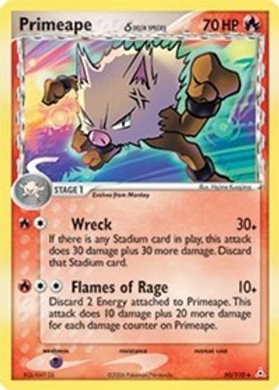 Image of Primeape (Delta Species) 050  Holon Phantoms - Uncommon