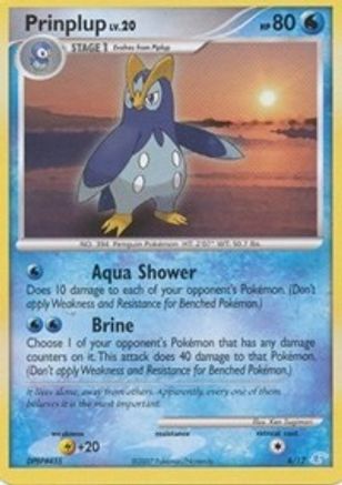Image of Prinplup 006  DP Trainer Kit Manaphy & Lucario - Common
